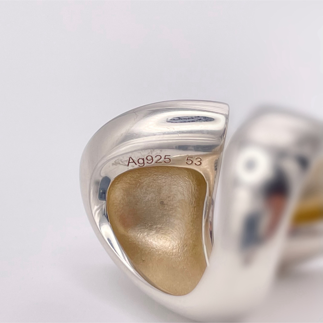 HERMES - HERMES Initial Ring 53 イニシャル リング シルバー HERMES - HERMES Initial Ring 53 イニシャル リング シルバー