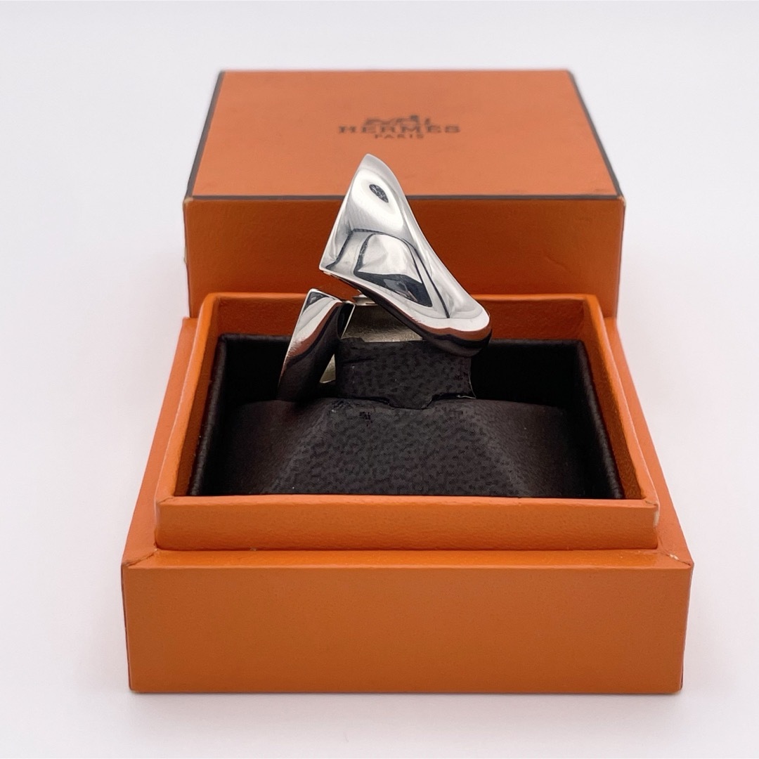 HERMES - HERMES Initial Ring 53 イニシャル リング シルバー HERMES - HERMES Initial Ring 53 イニシャル リング シルバー
