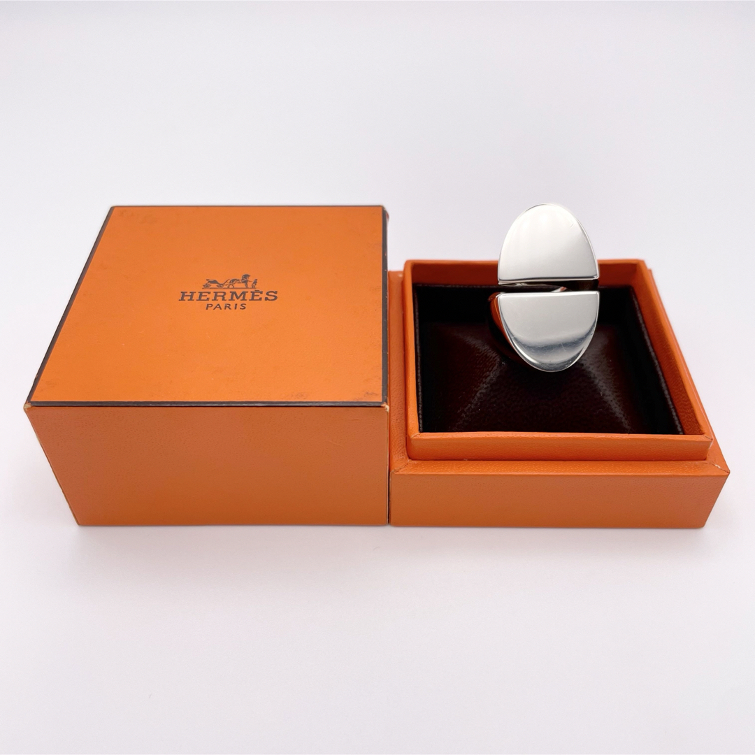 HERMES - HERMES Initial Ring 53 イニシャル リング シルバー HERMES - HERMES Initial Ring 53 イニシャル リング シルバー