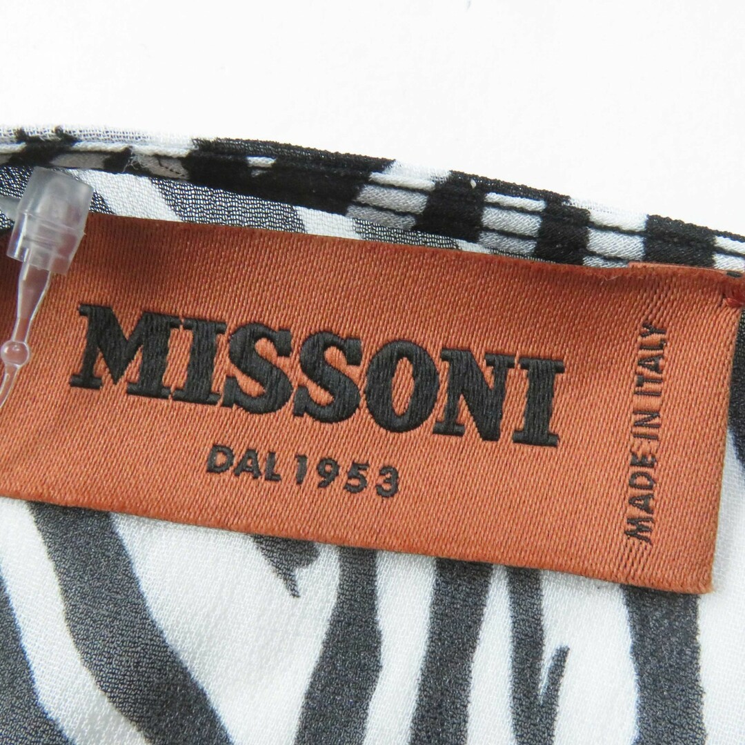 MISSONI - 未使用品◎Missoni ミッソーニ ゼブラ柄 シースルー MISSONI - 未使用品◎Missoni ミッソーニ ゼブラ柄 シースルー
