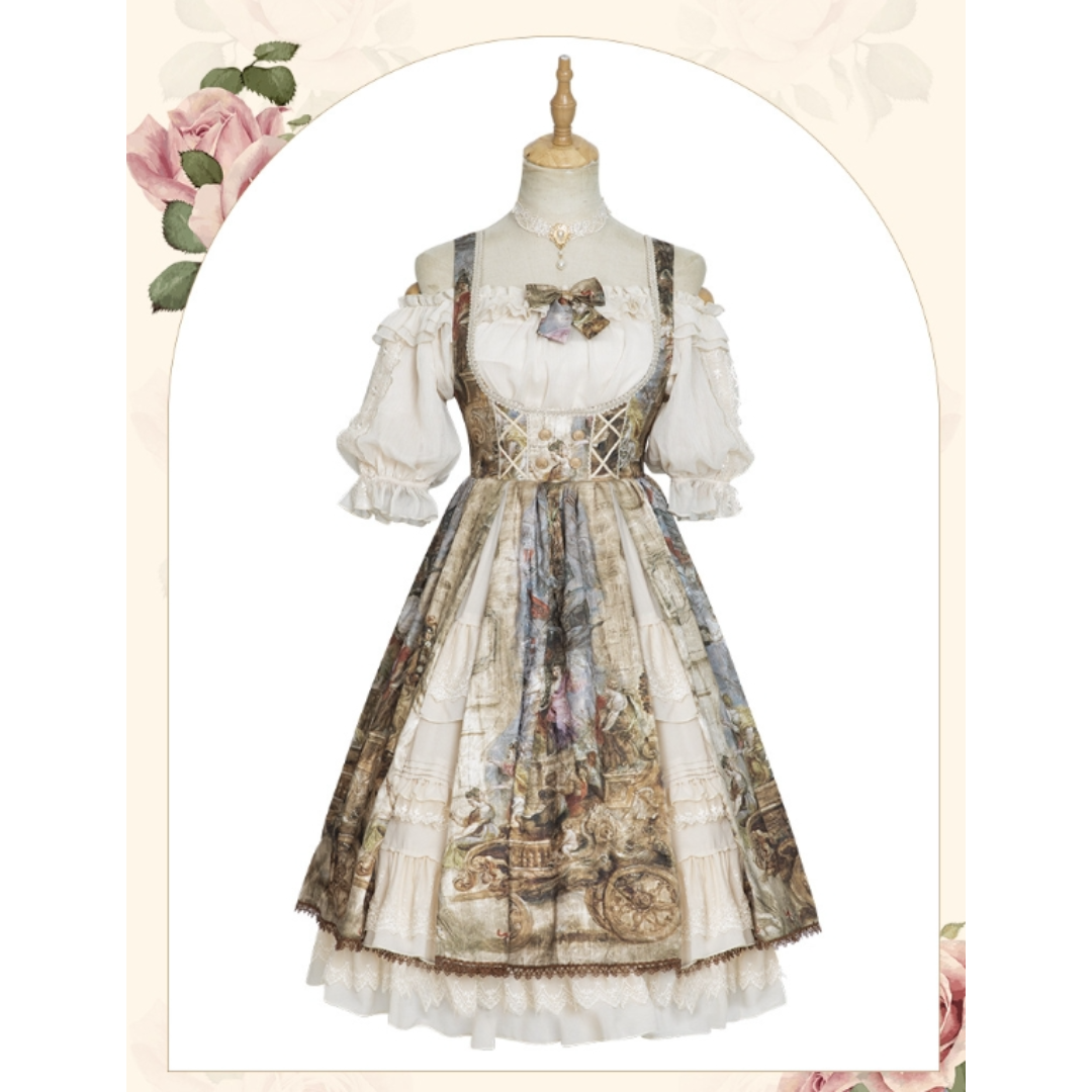 オリジナル lolita 宫廷風ロリータ フルセット　L74＃ オリジナル lolita 宫廷風ロリータ フルセットL74＃