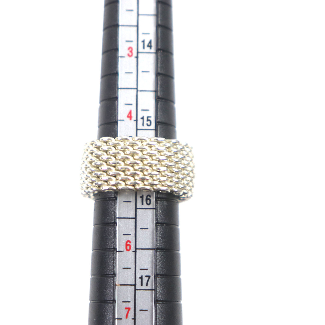 美品▽TIFFANY&Co. ティファニー サマセット メッシュ リング 美品▽TIFFANY&Co. ティファニー サマセット メッシュ リング
