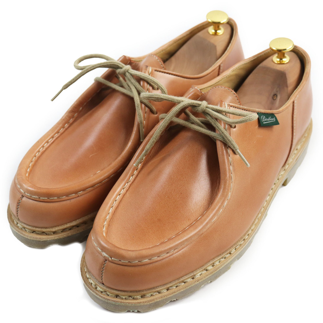 Paraboot - 未使用品●Paraboot パラブーツ 181102 MICHAEL ミカエル チロリアンシューズ レザーシューズ キャメル 43 箱・保存袋付き フランス製 メンズ