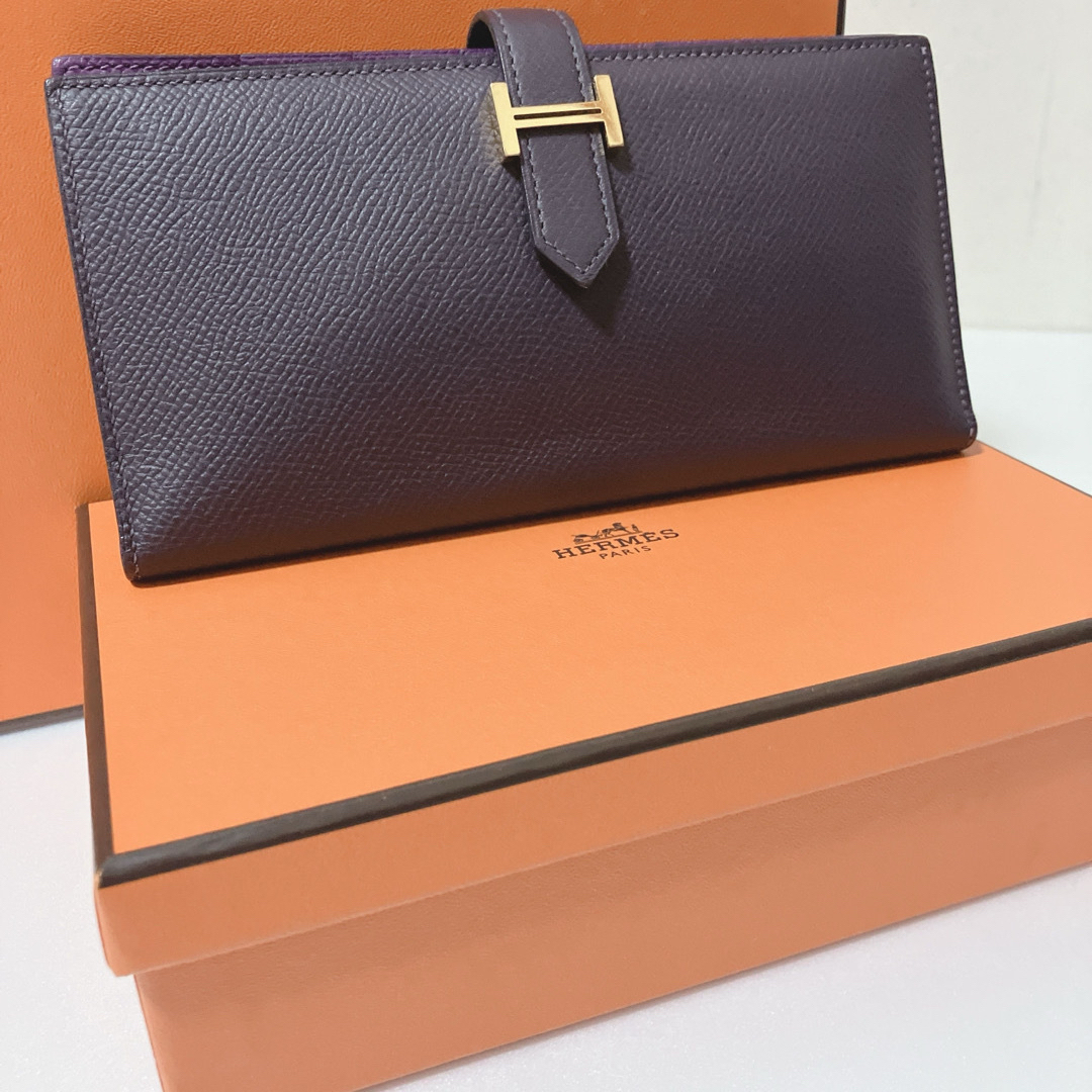 HERMES - 超美品♡エルメス べアンスフレ ヴェルソ エプソン 長財布 D刻印 正規品