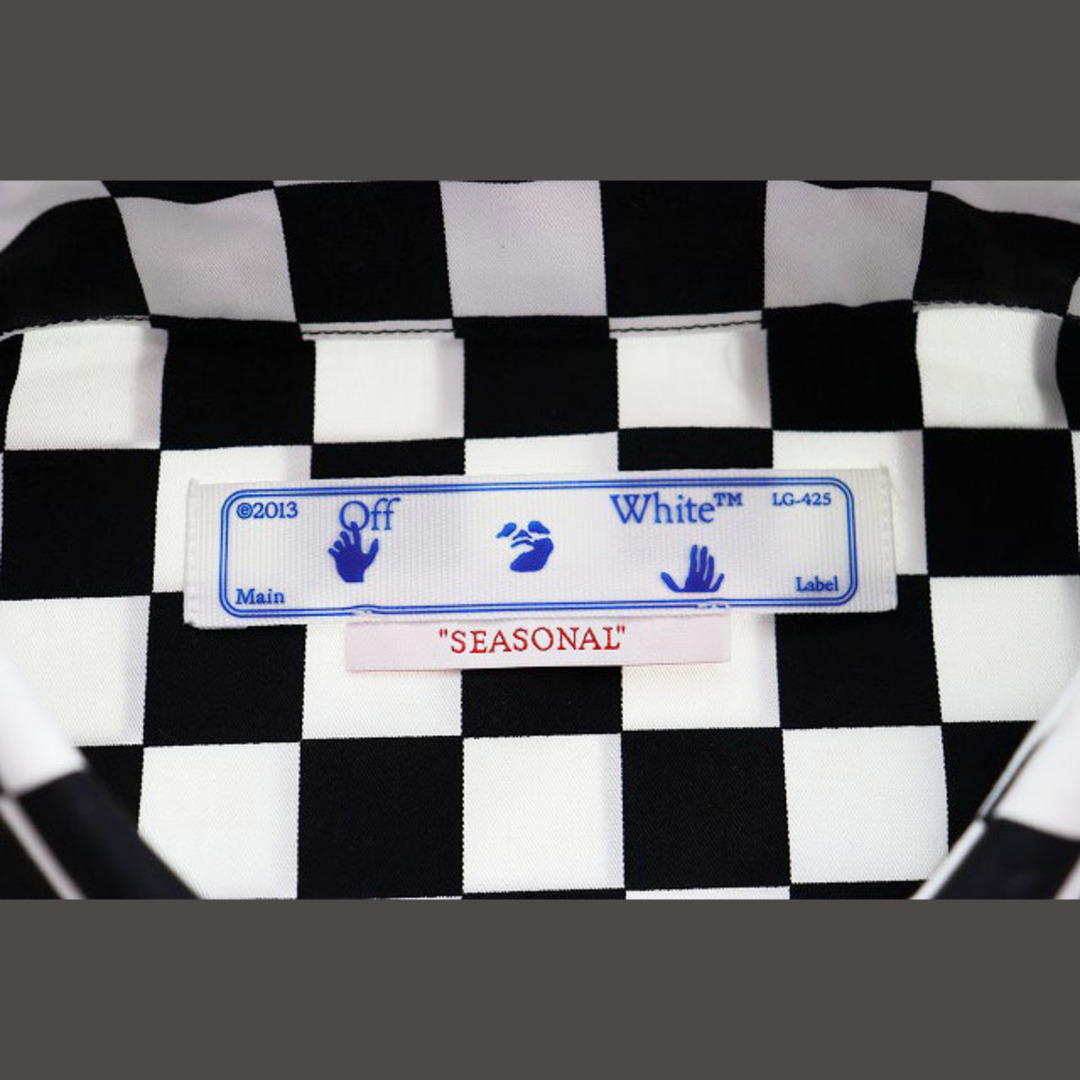 オフホワイト OFF WHITE SEASONAL CHECK SHIRT XL シャツ オフホワイト OFF WHITE SEASONAL CHECK SHIRT XL シャツ
