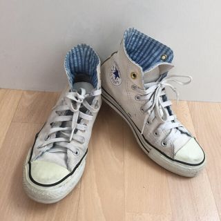 コンバース(CONVERSE)の訳あり  コンバースハイカット 白 24.5センチ(スニーカー)