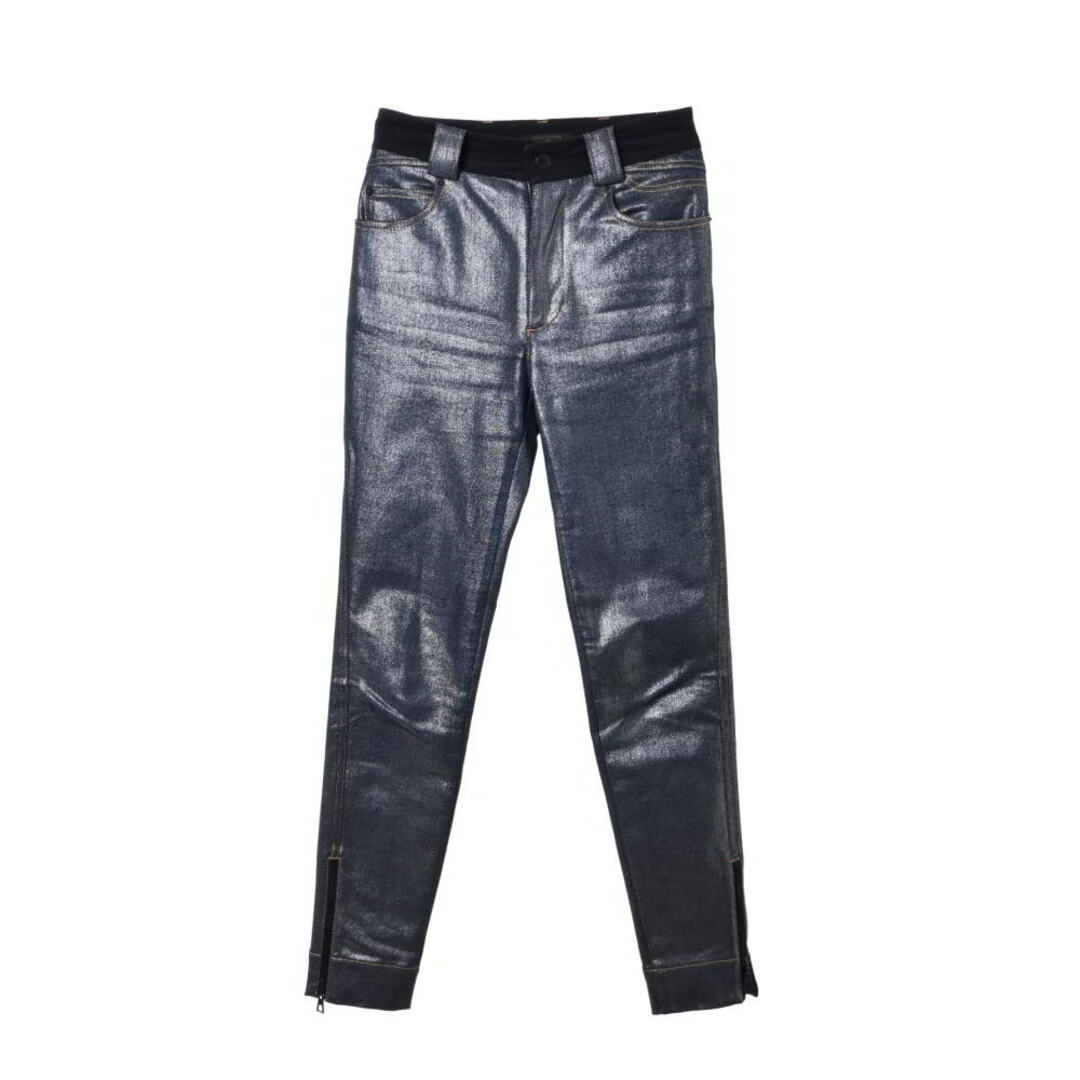 LOUIS VUITTON - LOUIS VUITTON ラメ 裾ジップ スキニーデニムの LOUIS VUITTON - LOUIS VUITTON ラメ 裾ジップ スキニーデニムの