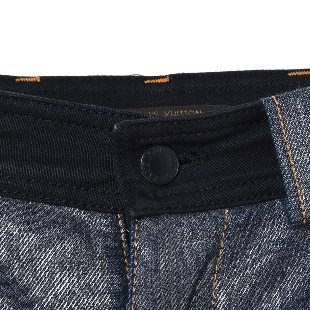 LOUIS VUITTON - LOUIS VUITTON ラメ 裾ジップ スキニーデニムの LOUIS VUITTON - LOUIS VUITTON ラメ 裾ジップ スキニーデニムの