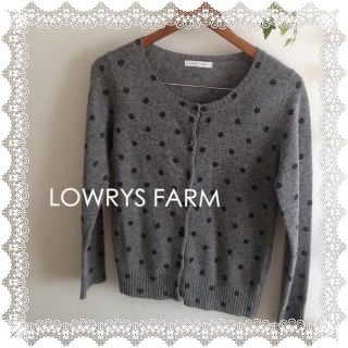 ローリーズファーム(LOWRYS FARM)のローリーズ ドットカーディガン(カーディガン)