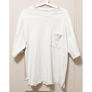 GU - ジーユー 男女兼用 Tシャツ クルーネック ポケットTシャツ ホワイト S 5分