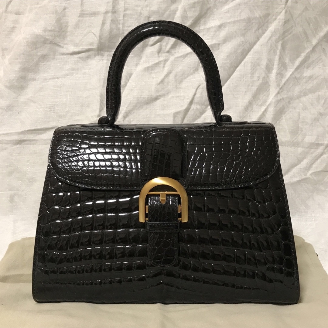 極美品クロコダイルハンドバッグ 希少ポロサス ワンハンドル 極美品クロコダイルハンドバッグ 希少ポロサス ワンハンドル