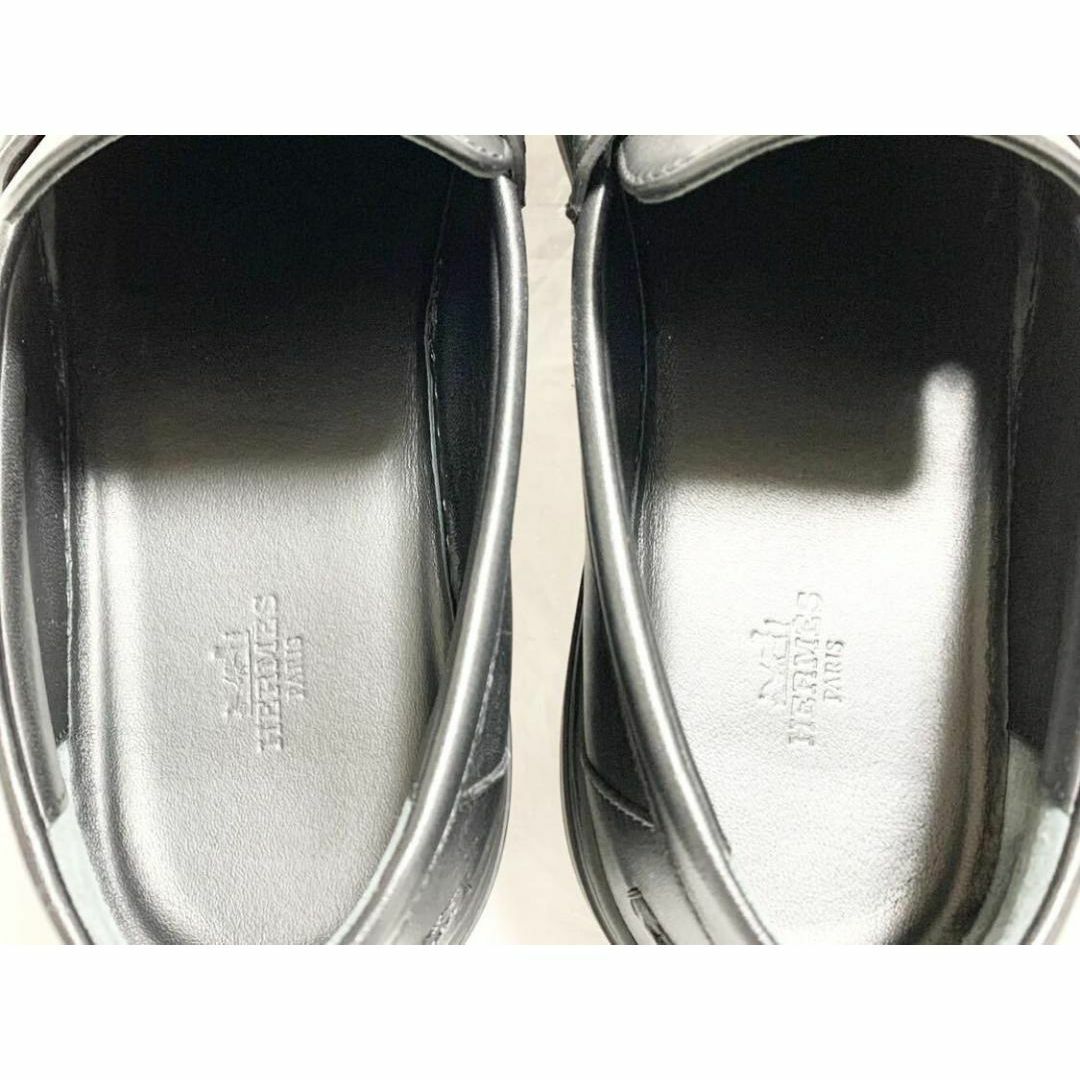 HERMES - 希少 超美品 エルメス イケ Hロゴ レザー ローファー HERMES - 希少 超美品 エルメス イケ Hロゴ レザー ローファー