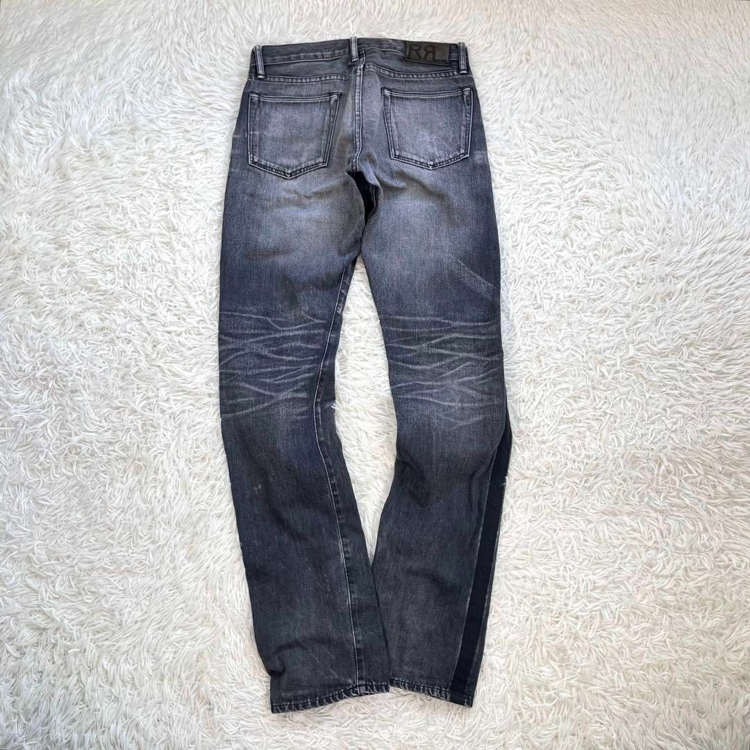 RRL - 【美品】RRL タキシード デニムパンツ ブラック 側章 USA RRL - 【美品】RRL タキシード デニムパンツ ブラック 側章 USA