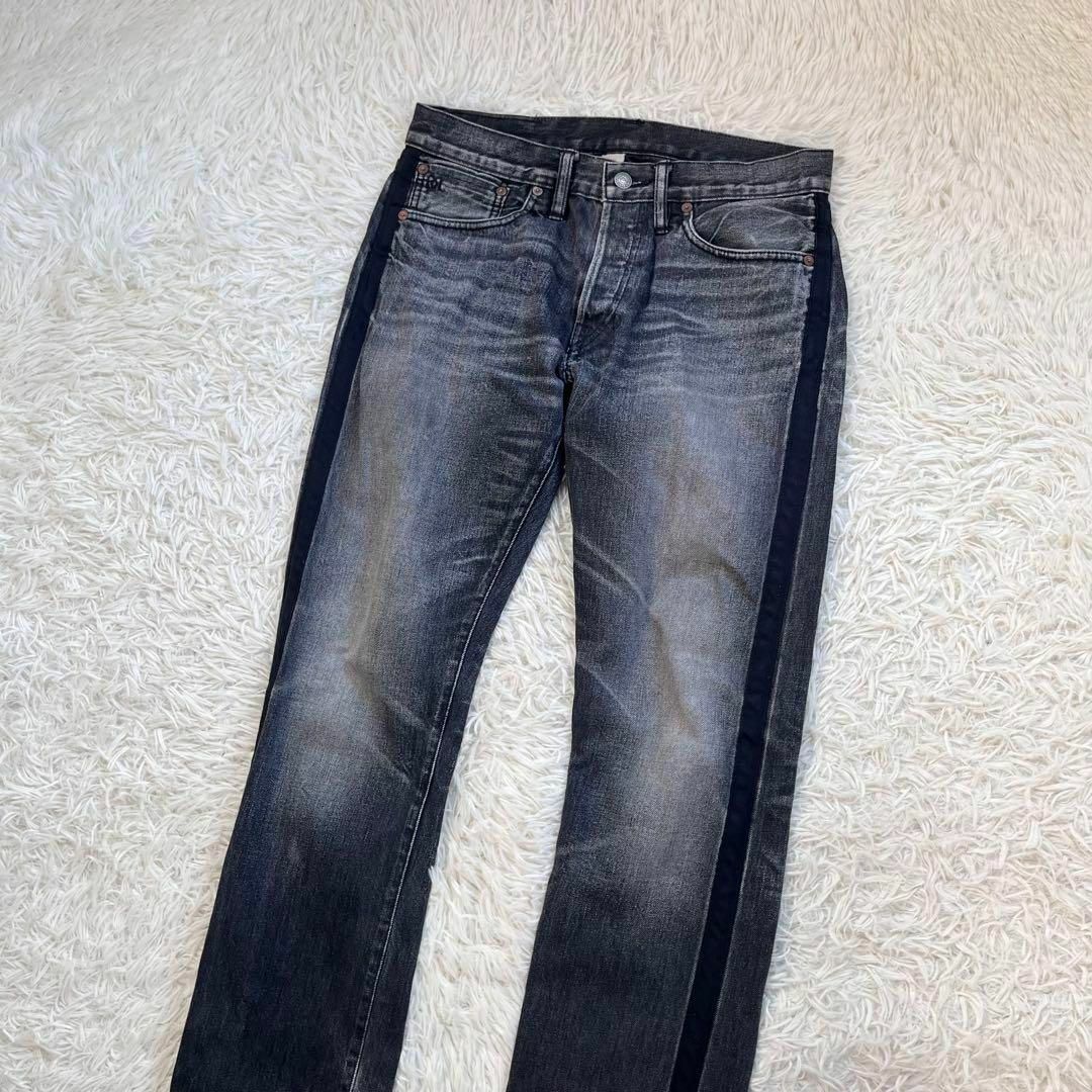 RRL - 【美品】RRL タキシード デニムパンツ ブラック 側章 USA RRL - 【美品】RRL タキシード デニムパンツ ブラック 側章 USA