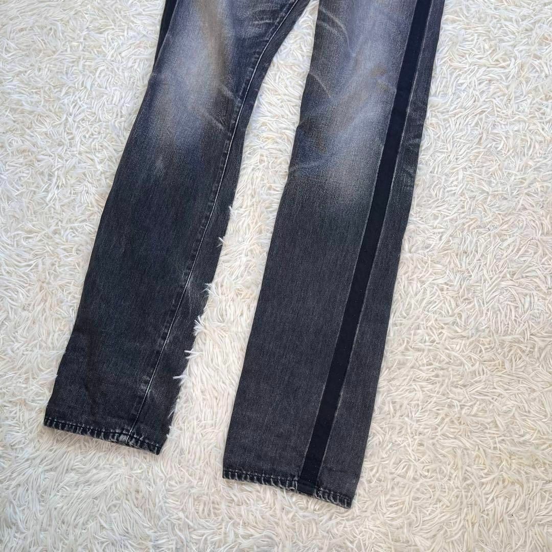 RRL - 【美品】RRL タキシード デニムパンツ ブラック 側章 USA RRL - 【美品】RRL タキシード デニムパンツ ブラック 側章 USA