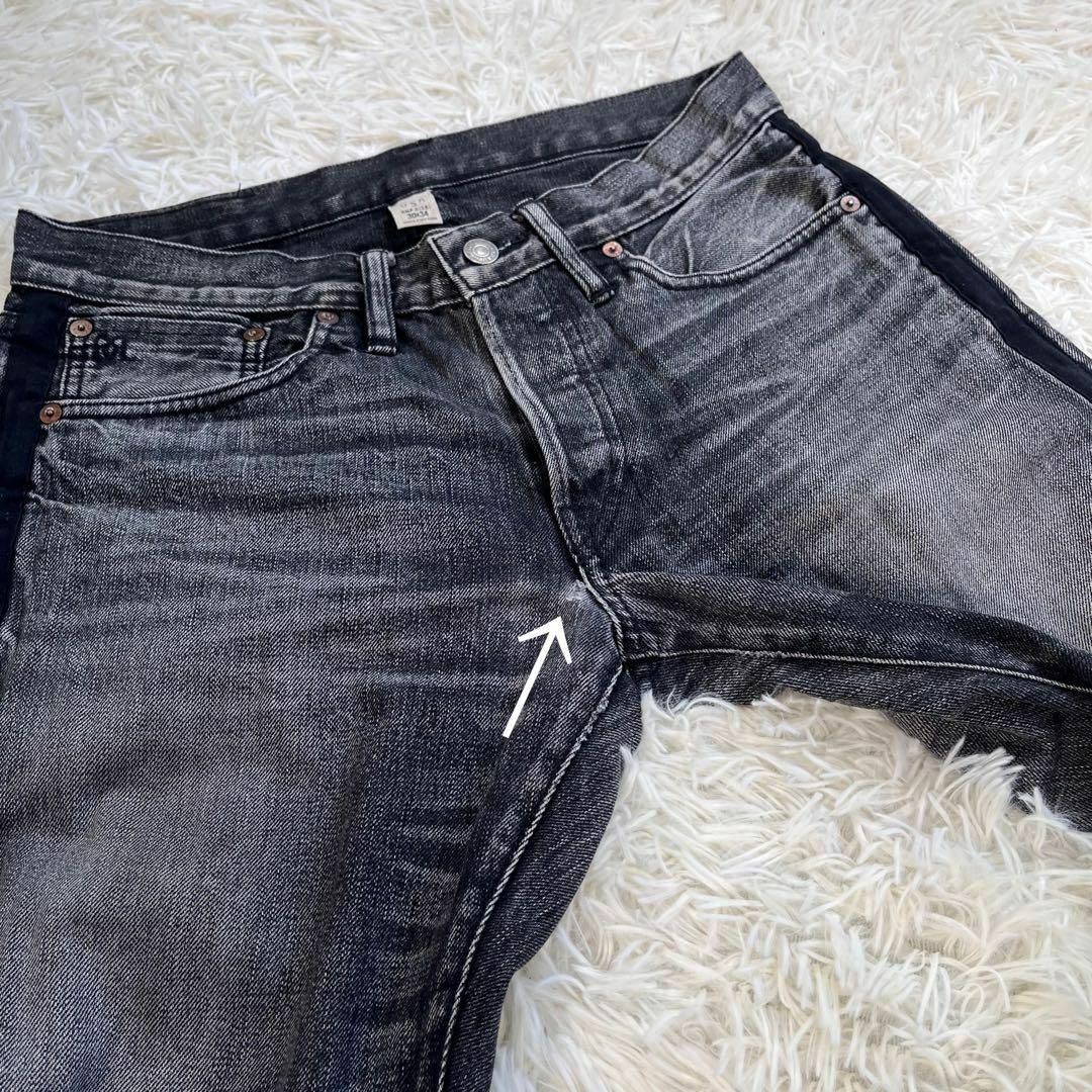 RRL - 【美品】RRL タキシード デニムパンツ ブラック 側章 USA RRL - 【美品】RRL タキシード デニムパンツ ブラック 側章 USA