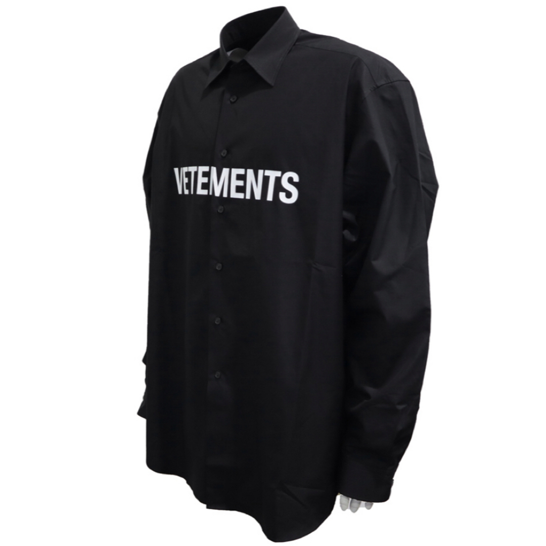 VETEMENTS - 極美品 ヴェトモン オーバーサイズ シャツ ロゴ VETEMENTS - 極美品 ヴェトモン オーバーサイズ シャツ ロゴ