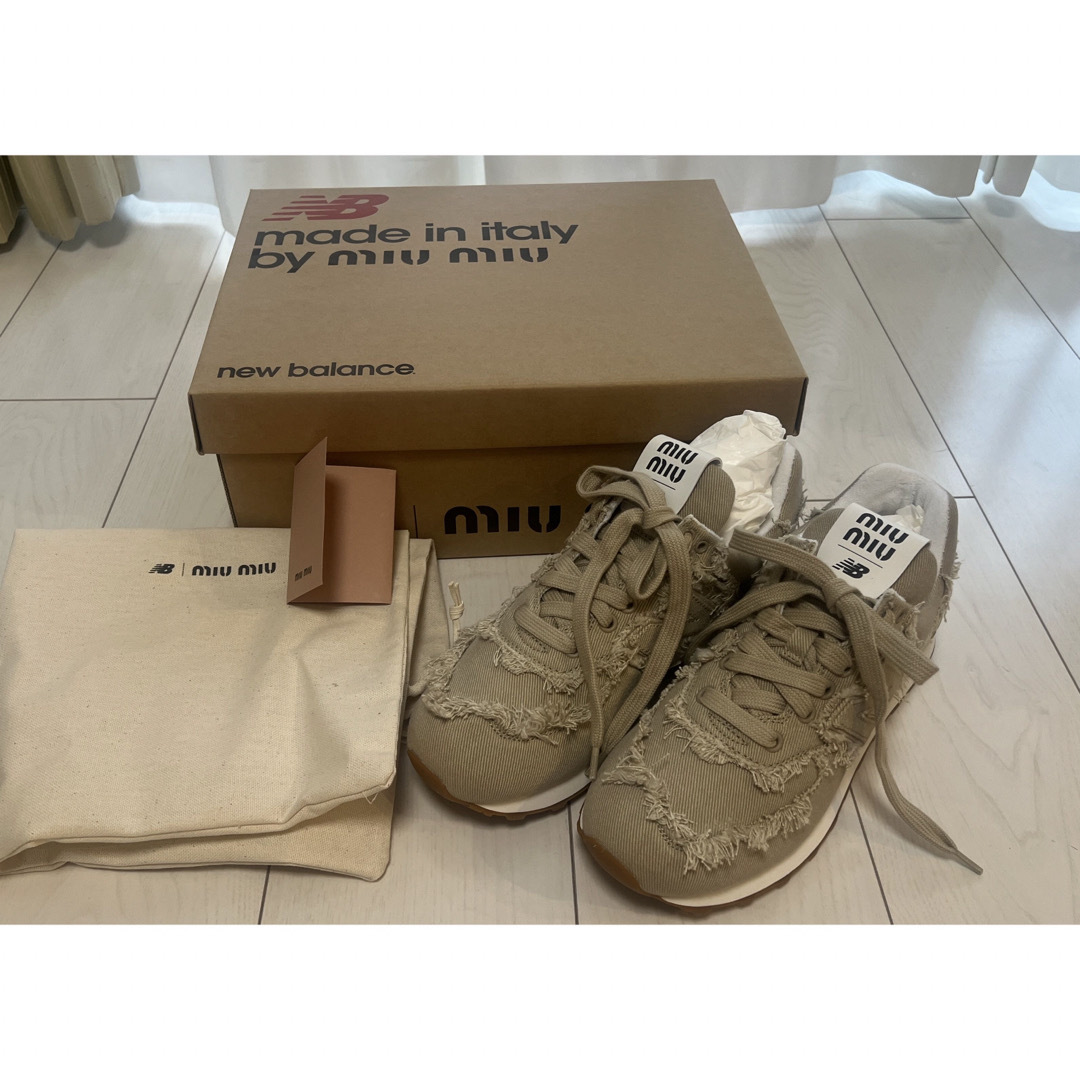 MIU MIU - ※限定お値下げMIUMIU NEW BALANCE コラボ 24.5cm未 MIU MIU - ※限定お値下げMIUMIU NEW BALANCE コラボ 24.5cm未