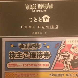 ヴィレッジヴァンガード　株主優待　60枚(ショッピング)