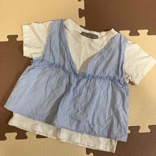 重ね着風　Tシャツ