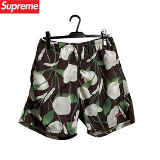 シュプリームsupreme 23ss ナイロンショートパンツ刺繍黒M シュプリームsupreme 23ss ナイロンショートパンツ刺繍黒M