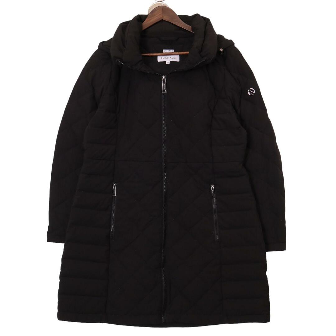 Calvin klein カルバンクライン ダウンミドルコート ブラック Calvin klein カルバンクライン ダウンミドルコート ブラック
