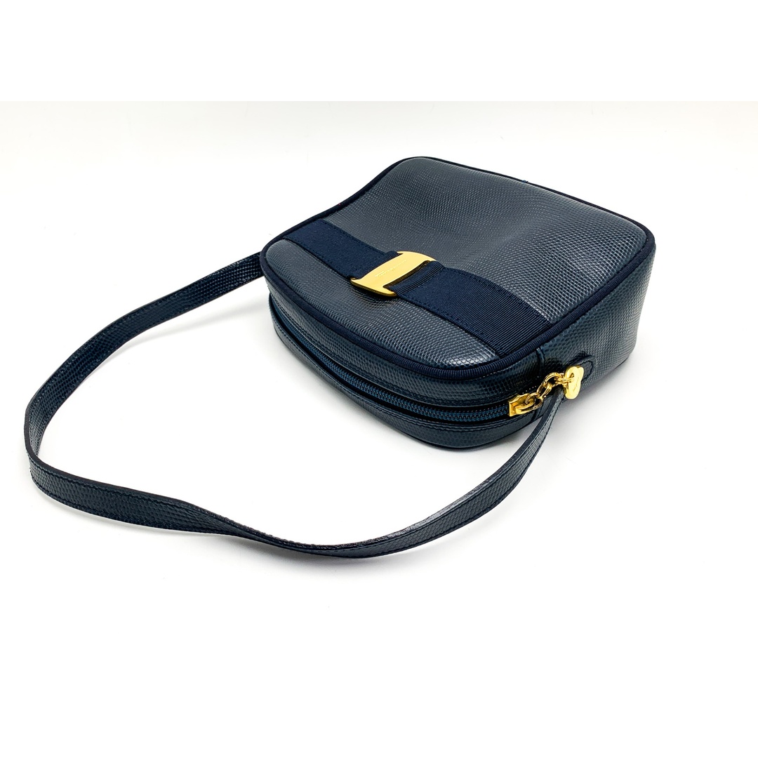 FERRAGAMO - FERRAGAMO Ferragamo フェラガモ ネイビー ヴァラ FERRAGAMO - FERRAGAMO Ferragamo フェラガモ ネイビー ヴァラ