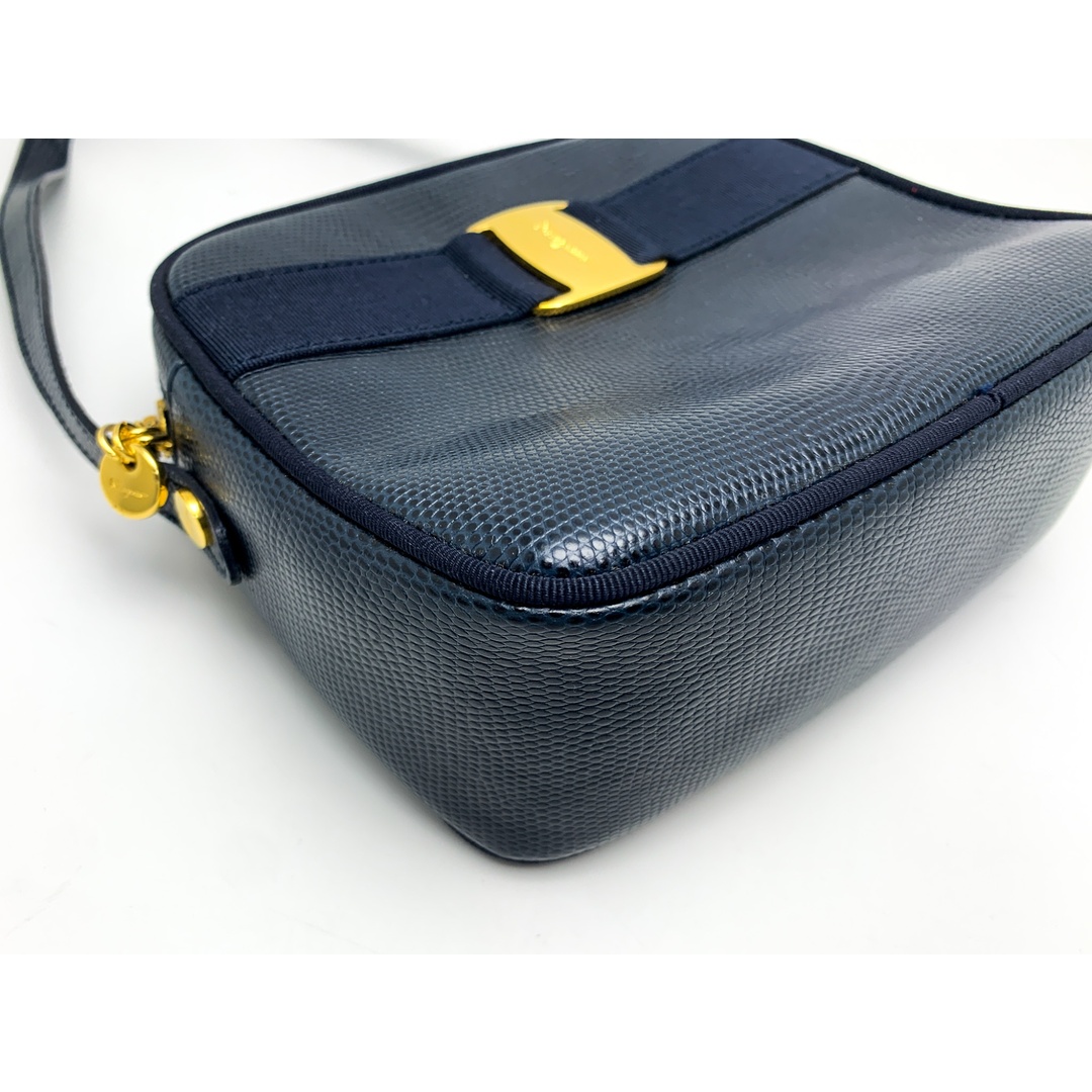 FERRAGAMO - FERRAGAMO Ferragamo フェラガモ ネイビー ヴァラ FERRAGAMO - FERRAGAMO Ferragamo フェラガモ ネイビー ヴァラ