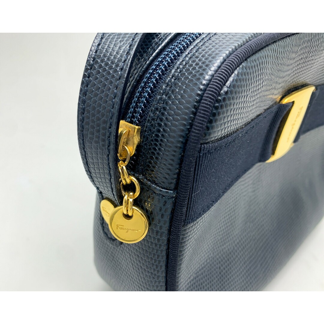 FERRAGAMO - FERRAGAMO Ferragamo フェラガモ ネイビー ヴァラ FERRAGAMO - FERRAGAMO Ferragamo フェラガモ ネイビー ヴァラ