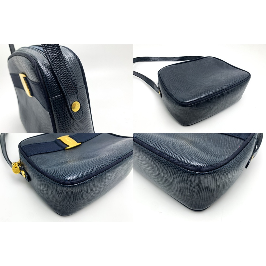 FERRAGAMO - FERRAGAMO Ferragamo フェラガモ ネイビー ヴァラ FERRAGAMO - FERRAGAMO Ferragamo フェラガモ ネイビー ヴァラ