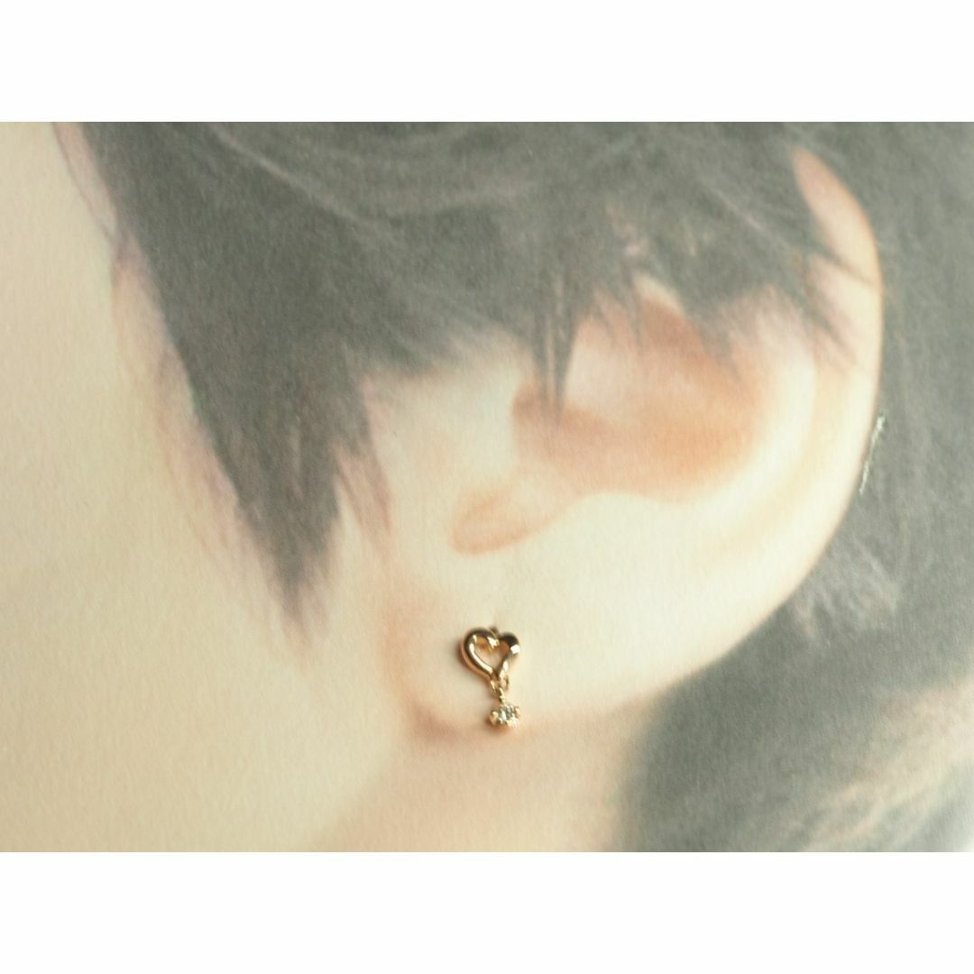 ◇4℃ ヨンドシー 可愛い天然ダイヤモンドピアス K10PG ◇4℃ ヨンドシー 可愛い天然ダイヤモンドピアス K10PG