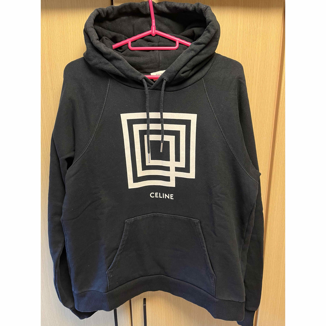 CELINE - 正規 CELINE セリーヌ ロゴ パーカーの通販 by adgjm's CELINE - 正規 CELINE セリーヌ ロゴ パーカーの通販 by adgjm's