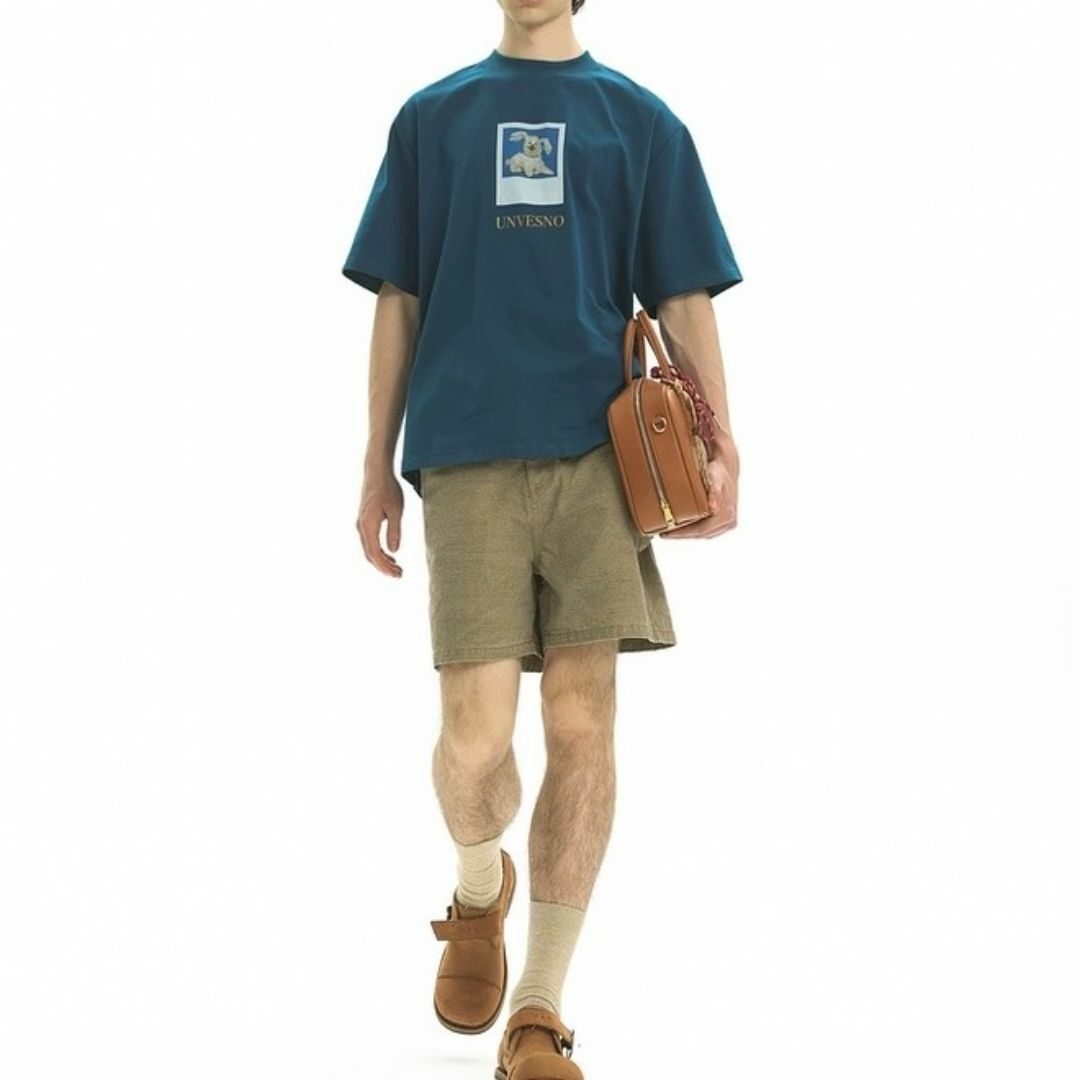 BEAMS - UNVESNO ユニセックス パピー オーバーTシャツ 速乾 紫外線カット ブ