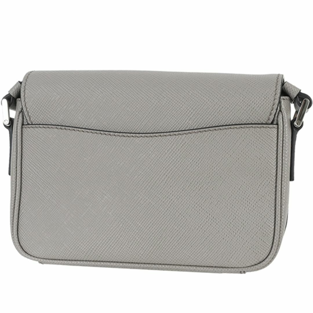 PRADA - プラダ ショルダーバッグ サフィアーノレザー グレー PRADA - プラダ ショルダーバッグ サフィアーノレザー グレー