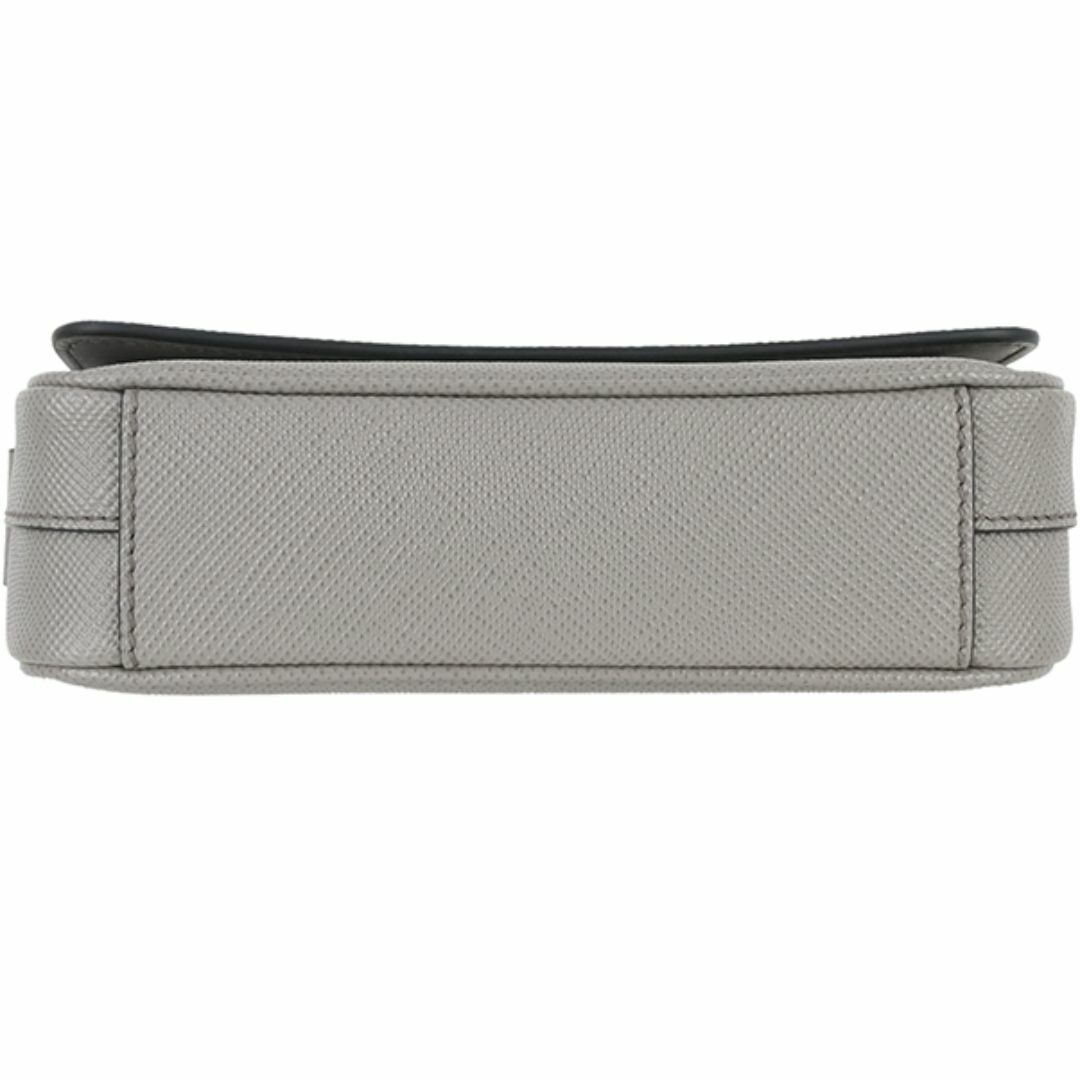 PRADA - プラダ ショルダーバッグ サフィアーノレザー グレー PRADA - プラダ ショルダーバッグ サフィアーノレザー グレー