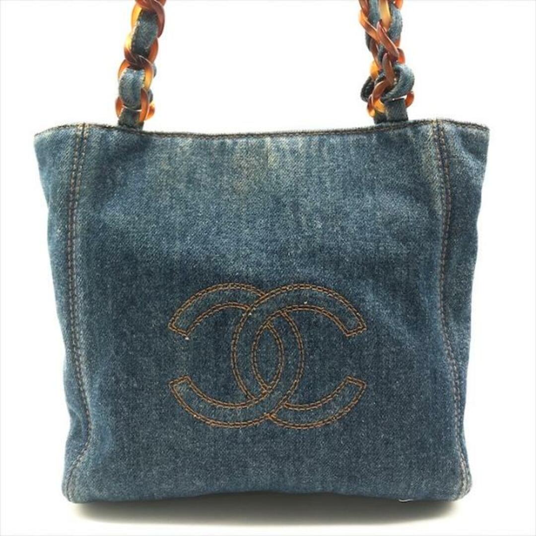 CHANEL - 良品 CHANEL シャネル ココマーク デニム べっ甲 CHANEL - 良品 CHANEL シャネル ココマーク デニム べっ甲