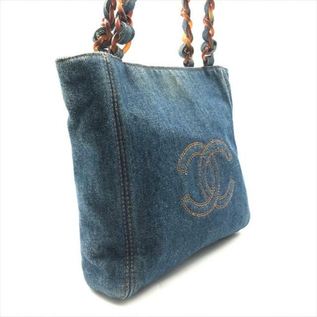 CHANEL - 良品 CHANEL シャネル ココマーク デニム べっ甲 CHANEL - 良品 CHANEL シャネル ココマーク デニム べっ甲