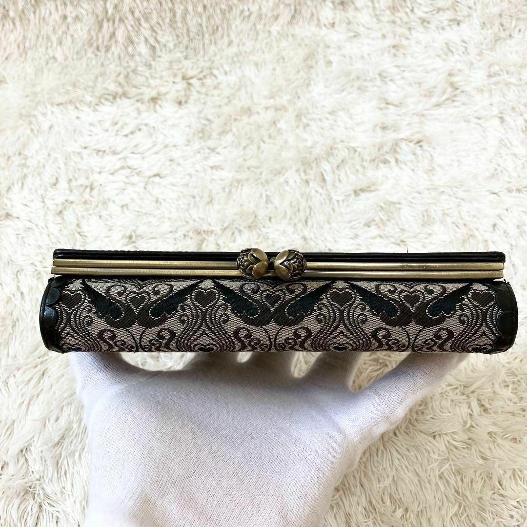 ANNA SUI - 美品 アナスイ 長財布 ウォールハート がま口 ANNA SUI - 美品 アナスイ 長財布 ウォールハート がま口