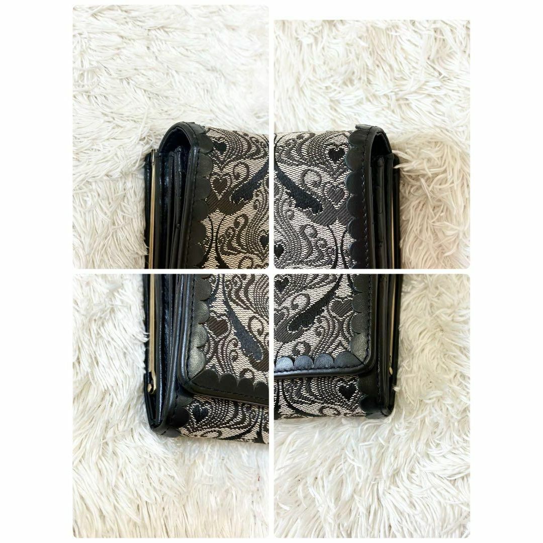 ANNA SUI - 美品 アナスイ 長財布 ウォールハート がま口 ANNA SUI - 美品 アナスイ 長財布 ウォールハート がま口
