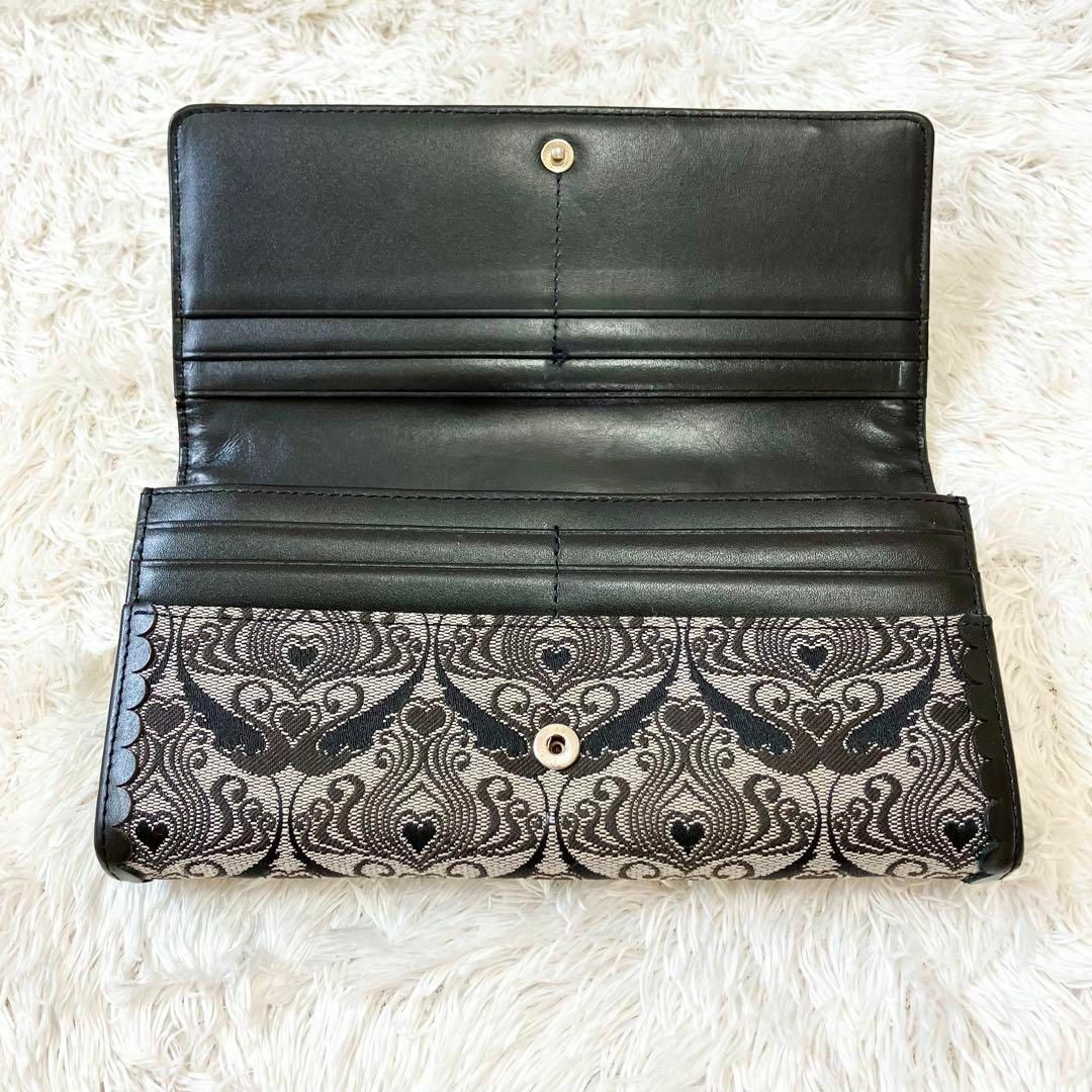 ANNA SUI - 美品 アナスイ 長財布 ウォールハート がま口 ANNA SUI - 美品 アナスイ 長財布 ウォールハート がま口