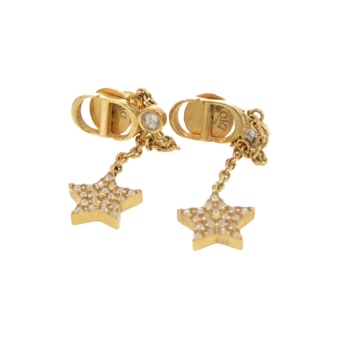 大人気の Dior - 美品 ディオール CD スター ストーン ゴールド ピアス ピアス