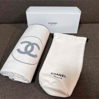 シャネル(CHANEL)のCHANEL シャネル 膝掛け オフホワイト ノベルティー 新品 未使用(日用品/生活雑貨)