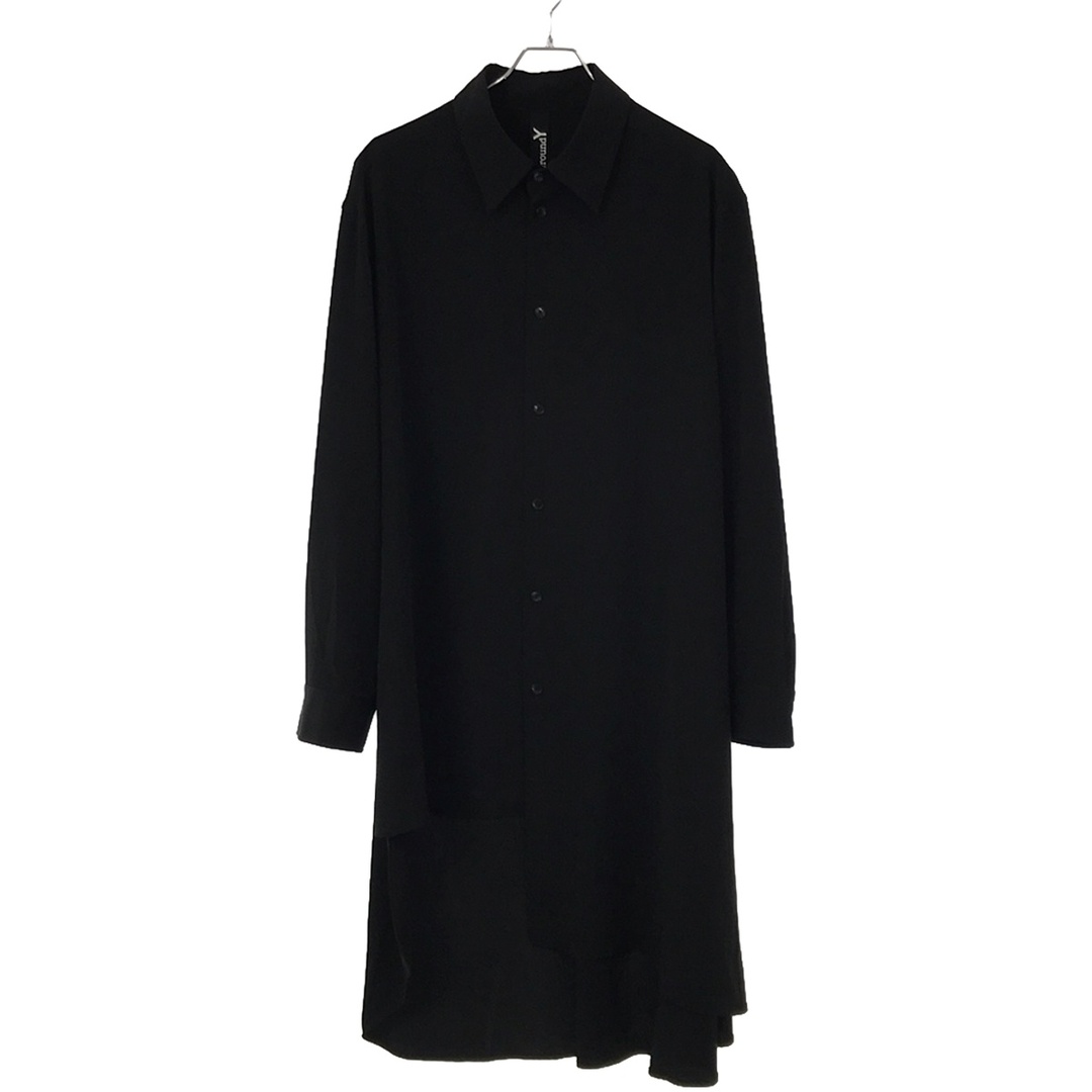 Ground Y - Ground Y グラウンド ワイ T/A vintage decyne BIG ASYMMETRIC SHIRT デシンアシンメトリーシャツ GA-B24-500 ブラック 3