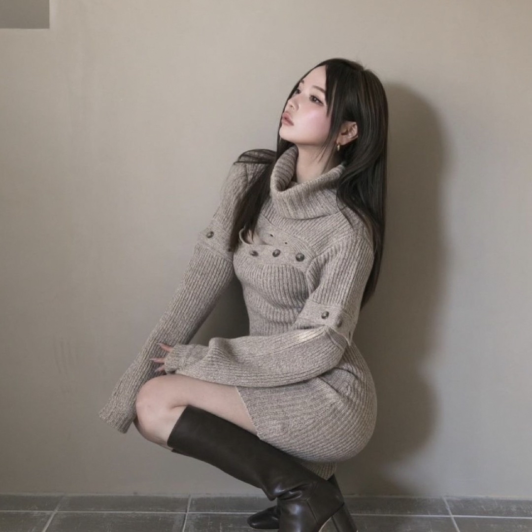 Andmary sienna knit mini dress ミニワンピース Andmary sienna knit mini dress ミニワンピース