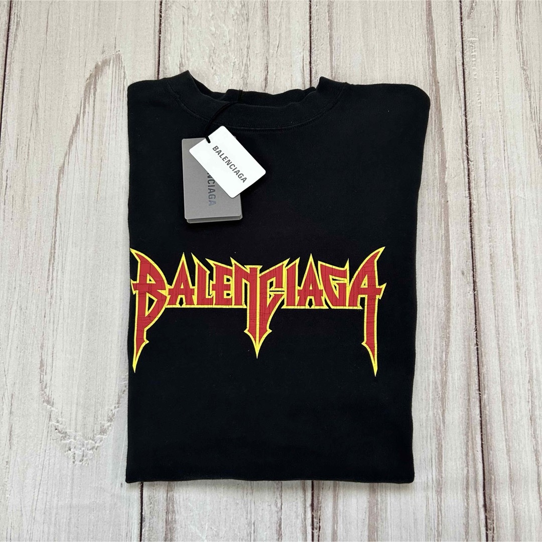 BALENCIAGA - バレンシアガ 22AW 698631 TMV88 メタルロゴ BALENCIAGA - バレンシアガ 22AW 698631 TMV88 メタルロゴ