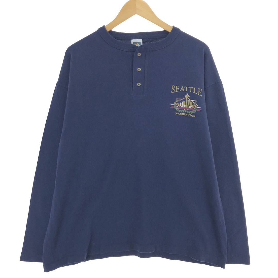 古着 90年代 COTTON DELUXE ヘンリーネック ロングTシャツ ロンT 古着 90年代 COTTON DELUXE ヘンリーネック ロングTシャツ ロンT