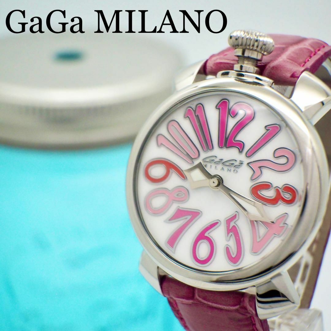 GaGa MILANO - 749 ガガミラノ 箱付き メンズ腕時計 レディース マヌアーレ40 シェル