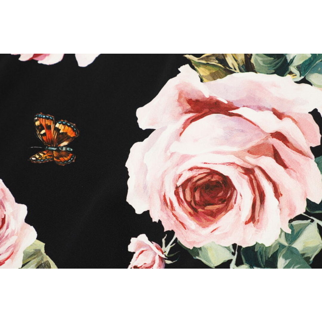 ◇イタリア製 DOLCE&GABBANA シルク混 花柄スカート/36
