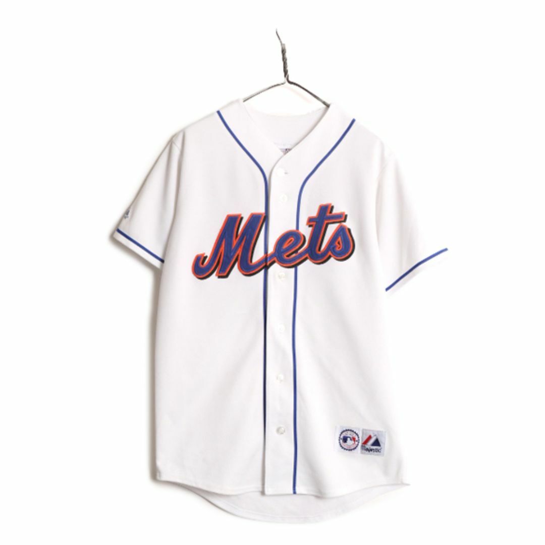 人気大割引 オフィシャル MLB Majestic メンズ シャツ ベースボール メッツ ユニフォームシャツ
