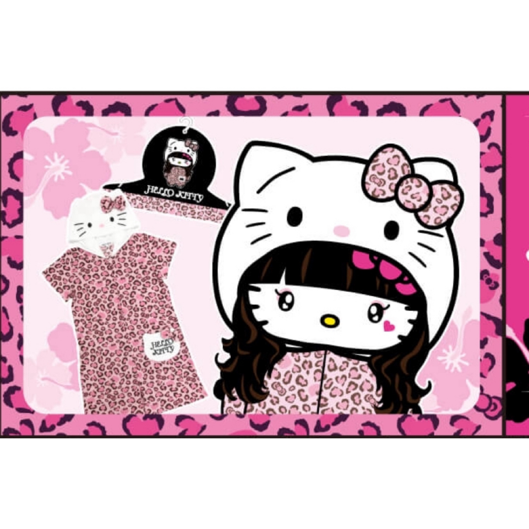 サンリオ - ♡ハローキティ ピンクヒョウ柄 コンビネゾン 早い者 サンリオ - ♡ハローキティ ピンクヒョウ柄 コンビネゾン 早い者